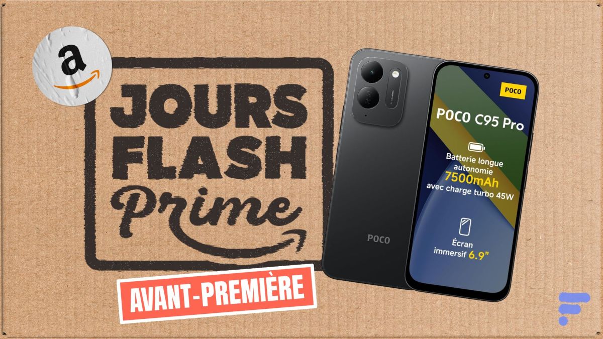 Le récent Xiaomi Poco C95 Pro équipé d’une grosse batterie de 7 500 mAh chute sous les 200 € pendant les Jours Flash Prime